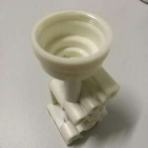 Injection molding thread part